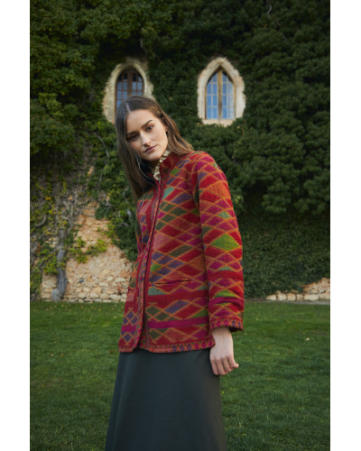 CHAQUETA LANA ROMBOS