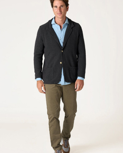 THE SOFT BLAZER GRIS SANTANDER