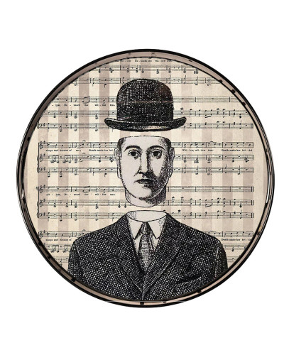 BANDEJA REDONDA SEÑOR CON BOMBIN 35CM