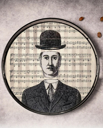 BANDEJA REDONDA SEÑOR CON BOMBIN 35CM