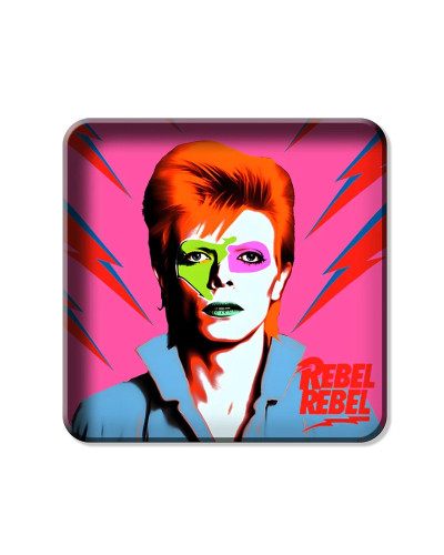 BANDEJA METAL DAVID BOWIE 30X30CM