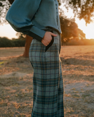 PANTALÓN CUADROS VERDE