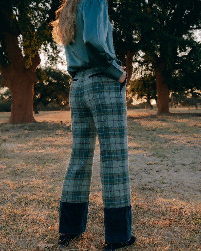 PANTALÓN CUADROS VERDE