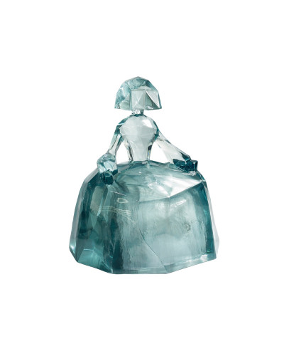 MENINA AZUL TRASLÚCIDA -32 CM