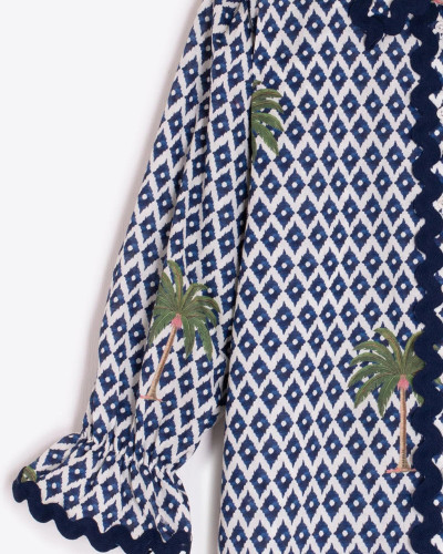 CAMISA IKAT PALMERAS