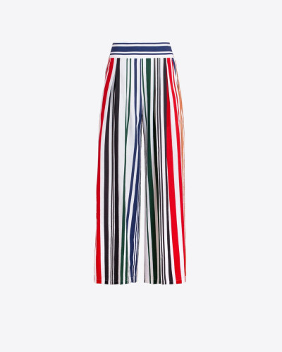 PANTALÓN PINZAS RAYAS MULTICOLOR