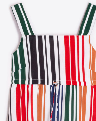 VESTIDO TIRANTES RAYAS MULTICOLOR