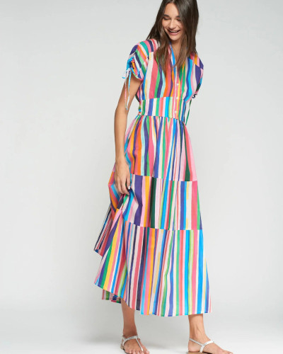 VESTIDO RAYAS MULTICOLOR