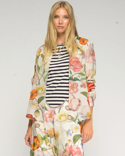 CAMISA ESTAMPADO FLORES MULTICOLOR