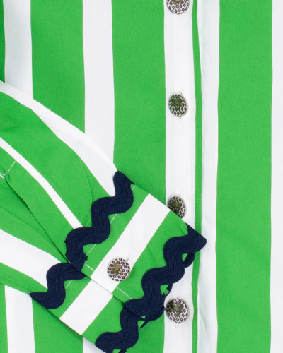 CAMISA RAYAS VERDE