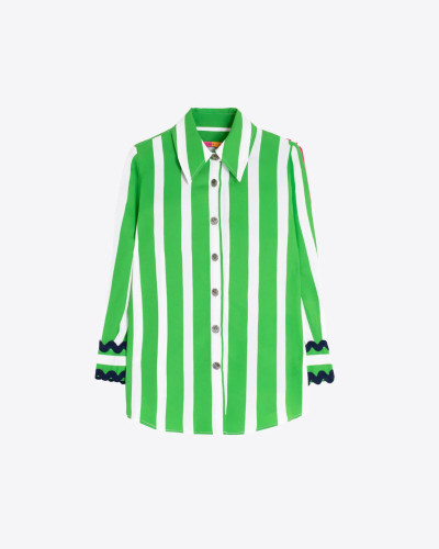 CAMISA RAYAS VERDE