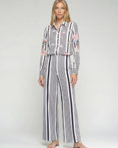 PANTALÓN DE RAYAS NEGRAS