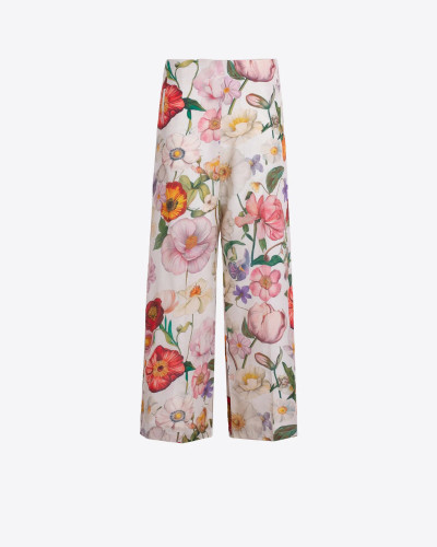 PANTALÓN ESTAMPADO FLORES MULTICOLOR