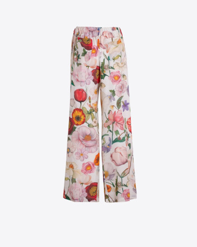 PANTALÓN ESTAMPADO FLORES MULTICOLOR