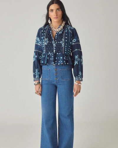 BLUSA SHIBORI MARINO