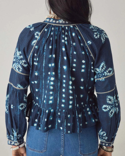 BLUSA SHIBORI MARINO