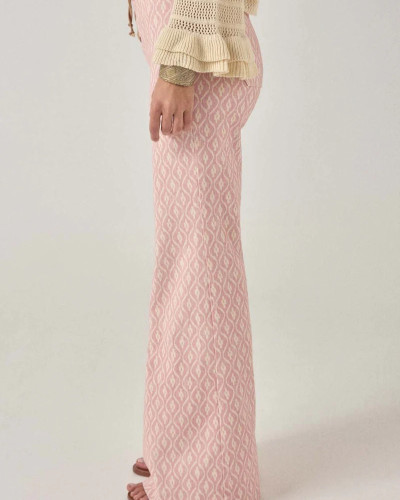 PANTALÓN ROSA CORDONES