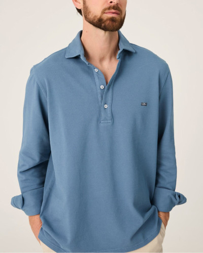 POLO PIQUÉ AZUL CASTRO