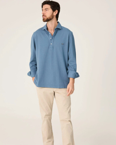 POLO PIQUÉ AZUL CASTRO