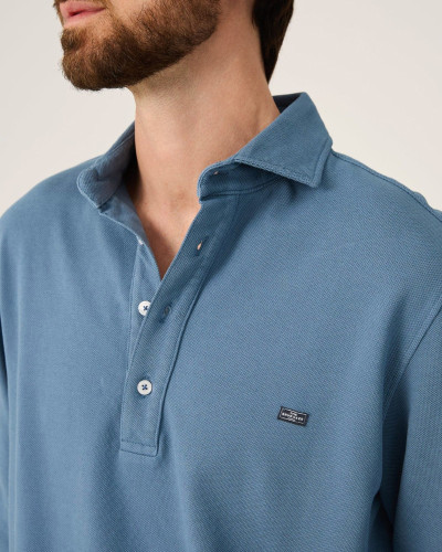POLO PIQUÉ AZUL CASTRO