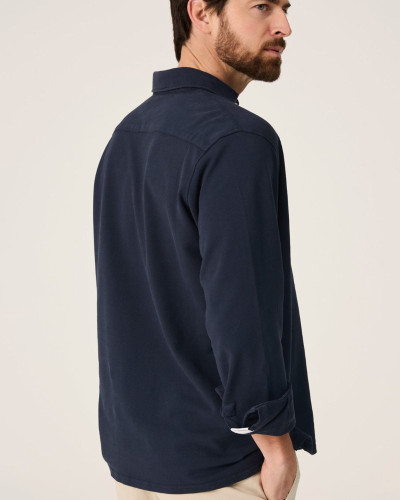 POLO PIQUÉ AZUL MARINO