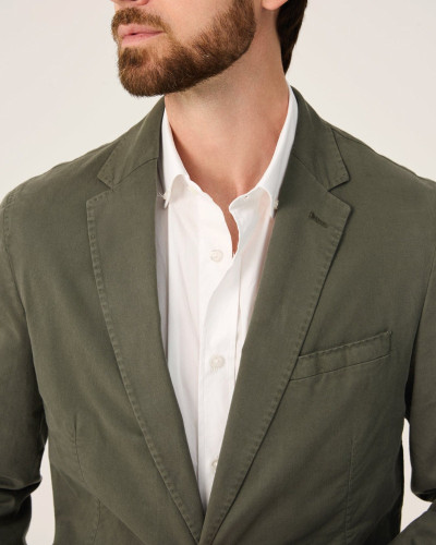 CHAQUETA GABARDINA VERDE SARDINERO