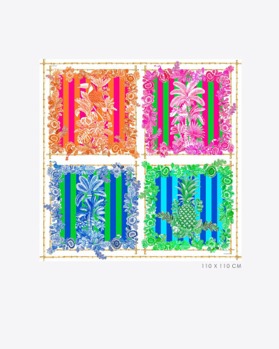 PAÑUELO GRANDE SEDA BAMBÚ