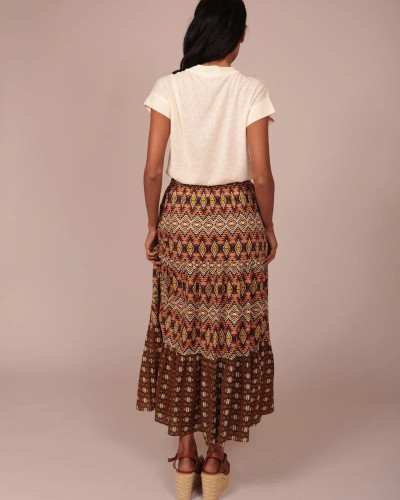 FALDA LARGA COLORES TIERRA