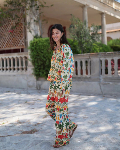 PANTALON PALAZZO TROPIC