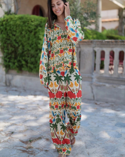 PANTALON PALAZZO TROPIC
