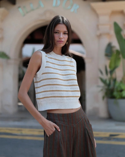 PANTALON MARRÓN PERNERA ANCHA