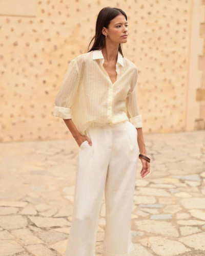 CAMISA RAYAS AMARILLAS