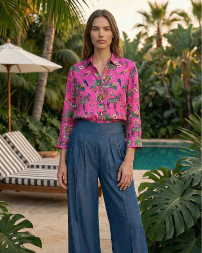 CAMISA ROSA TROPICAL