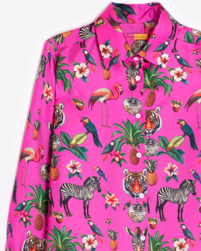 CAMISA ROSA TROPICAL