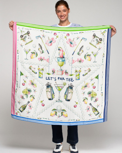 PAÑUELO GRANDE SEDA GOLF