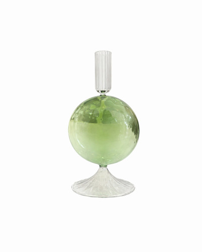 PORTAVELAS VERDE 22X12X10 cm