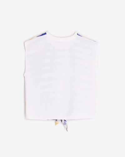 CAMISETA RAYAS LIMONES NUDO