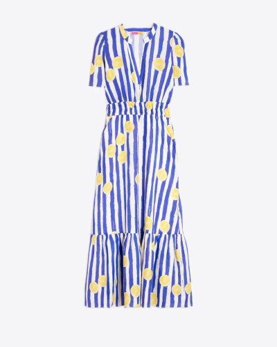 VESTIDO RAYAS LIMONES