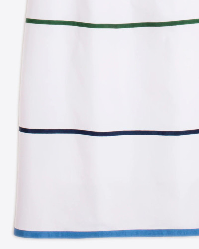 VESTIDO BLANCO TIRANTES FRANJAS COLORES