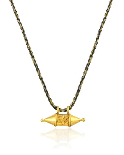 COLLAR AMULETO LOTUS ORO