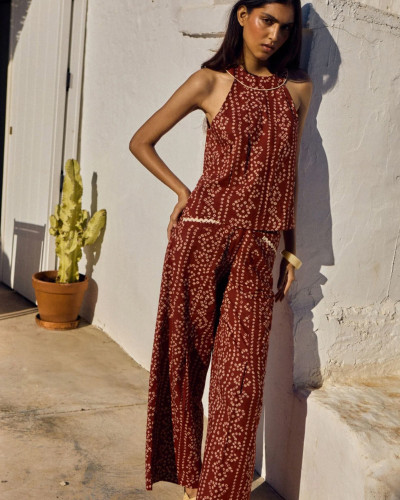 TOP GRANATE ESTAMPADO CRUDO