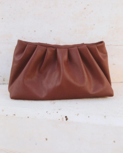 BOLSO CLUTCH MARRÓN