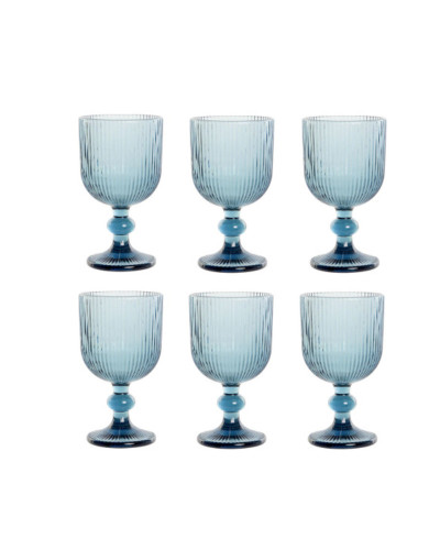 6 COPAS AZULES