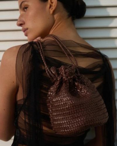 BOLSO BOMBONERA MARRON