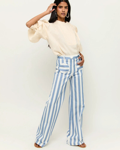 PANTALÓN RAYAS AZUL