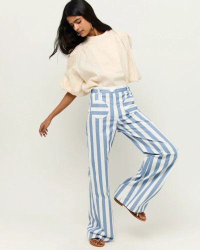PANTALÓN RAYAS AZUL