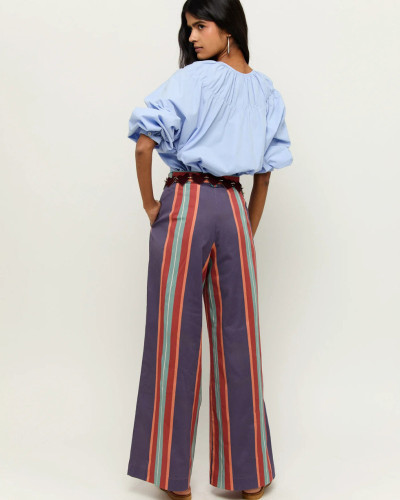 PANTALÓN RAYAS FONDO AZUL