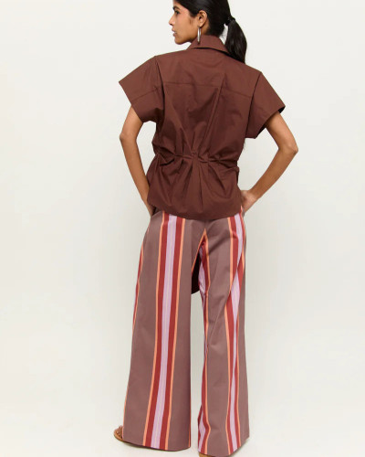 PANTALÓN RAYAS FONDO NARANJA