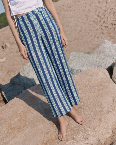 PANTALON AZURE FLORA