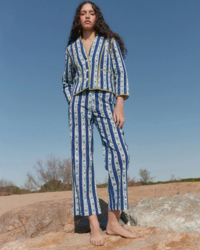 PANTALON AZURE FLORA
